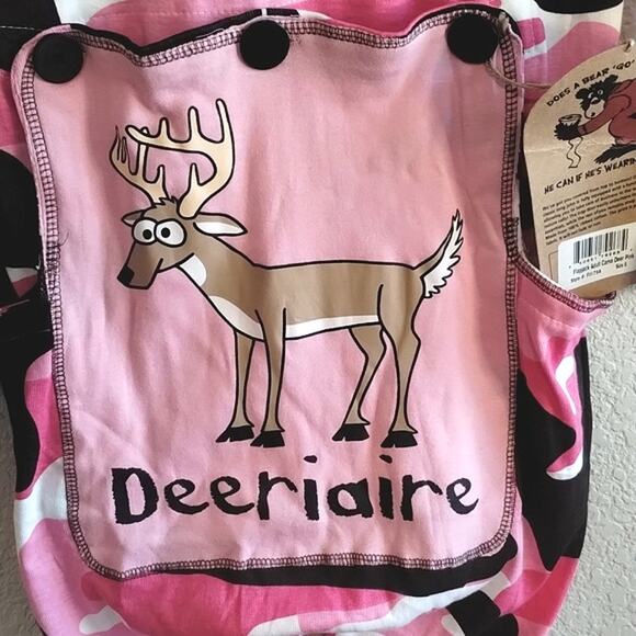 NEW Lazy One Pink Camo Deeriare 1 Piece Footless Trap Door Union Suit Unisex S - Picture 3 of 8